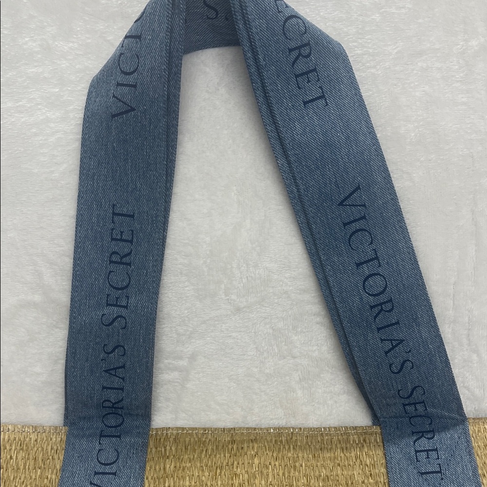 Victoria's Secret Woven and Denim Beach Tote - Picture 5 of 15